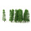 20pcs 1:100 Plastic Fir Trees Model Train Scenery Landscape (Green) 4