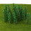 20pcs 1:100 Plastic Fir Trees Model Train Scenery Landscape (Green) 5