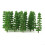 20pcs 1:100 Plastic Fir Trees Model Train Scenery Landscape (Green) 9