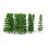 20pcs 1:100 Plastic Fir Trees Model Train Scenery Landscape (Green) 6