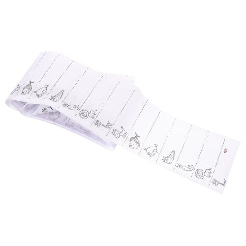 White Iron on Stickers for Clothes DIY Writable Name Labels