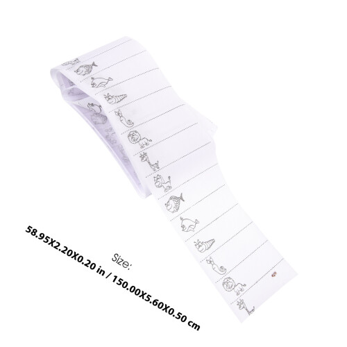 White Iron on Stickers for Clothes DIY Writable Name Labels 1