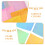 50 Pièces De Colorés Pliables Pour 8