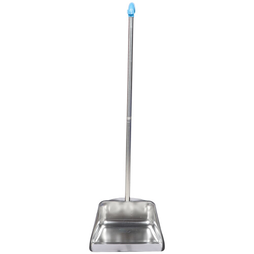 Stainless Steel Garbage Silver Long Handle Dustpan for Home 2