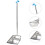 Stainless Steel Garbage Silver Long Handle Dustpan for Home 4