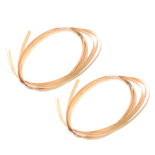 2 Paquetes De Para Tejido De Cestas De Bambú Anchas