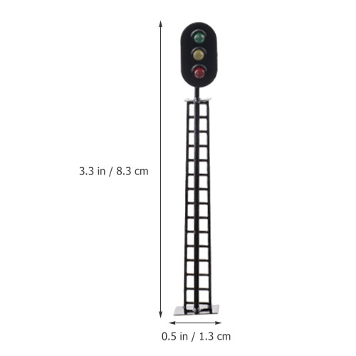 Railroad Traffic Light Model Sand Table Building Material Signal 2