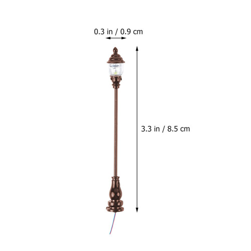 8Pcs Mini Yard Lamp Models For Sand Table Decor Street Light Ornaments 1