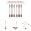 8Pcs Mini Yard Lamp Models For Sand Table Decor Street Light Ornaments 5