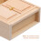1Pc Practical Miniature Wooden Bookshelf Durable Mini House Accessory 4