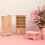 1Pc Practical Miniature Wooden Bookshelf Durable Mini House Accessory 11