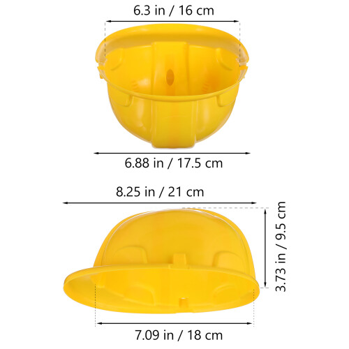 5Pcs Durable Plastic Construction Hat Toy For Kids Party Play 1