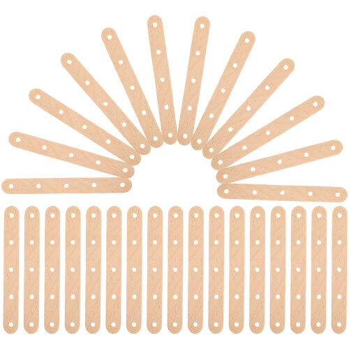 50 Pièces Bâtonnets En Naturel Avec Trou Pour