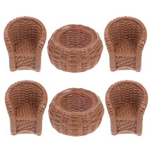 Miniature Table And Chairs Set For Dollhouse Fairy Garden