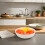 Divided Ceramic Serving Platter: Microwave-Safe 3-Compartment Plate 5