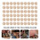 100Pcs Round Wood Bead Diy String Accessory Laughing Face (22mm) 6