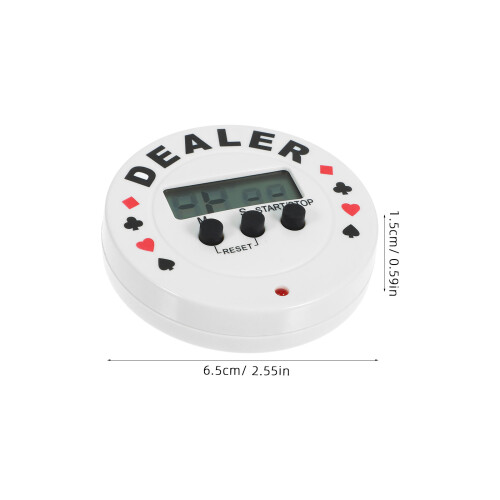 Poker Timer Countdown Digital Clock Board Game Dealer Accessory 1