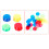 80Pcs Transparent Red Plastic Chips Counting Markers Supplies 8