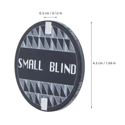 2Pcs Ceramic Round Poker Guard Dealer Game Accessory 1