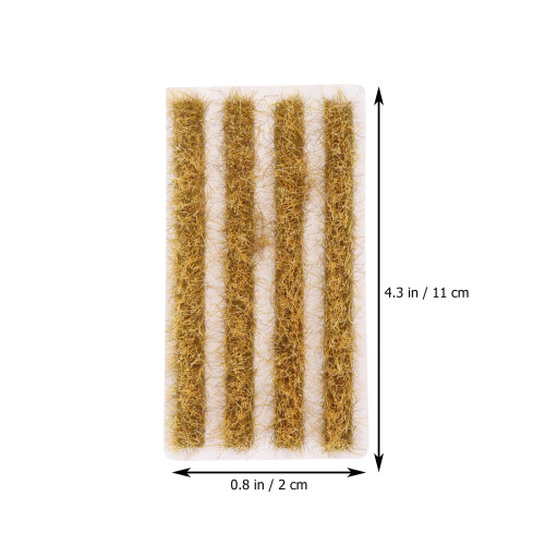 1 Set Static Plastic Miniature Rice Field Grass Landscape Model 1