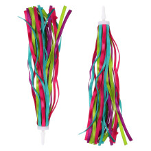 One Pair Of Childrens Bike Handlebar Streamers Grips Tassels Ribbons