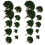20Pcs Model Scenery Landscape Trees 3Cm-8Cm Dark Green 1