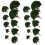 20Pcs Model Scenery Landscape Trees 3Cm-8Cm Dark Green 4