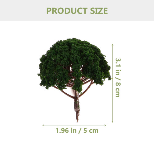 20Pcs Model Scenery Landscape Trees 3Cm-8Cm Dark Green 1