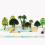 20Pcs Model Scenery Landscape Trees 3Cm-8Cm Dark Green 5