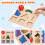One Set Wooden 3D Jigsaw Puzzle For Learning Grammar And 6