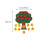 2 Sets Non-Woven Apple Tree 1 To 10 Cognitive Pairing Toy 3