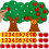 2 Sets Non-Woven Apple Tree 1 To 10 Cognitive Pairing Toy 10