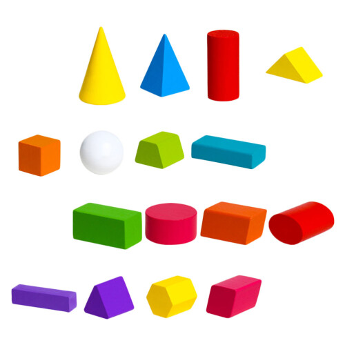 1 Set Wiskundige Solid Blokken Educatief Speelgoed