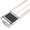 Acrylic Magnifying Ruler: Clear Tool for Reading Small Print and Measuring 8