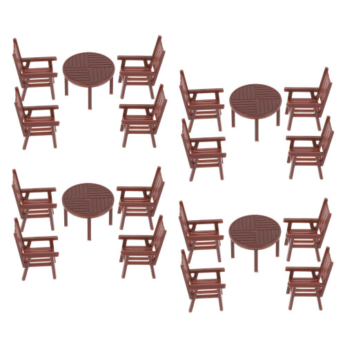 4 Sets Mini Table Chair Set Model Living Room Accessory