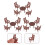 4 Sets Mini Table Chair Set Model Living Room Accessory 8