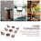 4 Sets Mini Table Chair Set Model Living Room Accessory 11