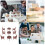 4 Sets Mini Table Chair Set Model Living Room Accessory 6