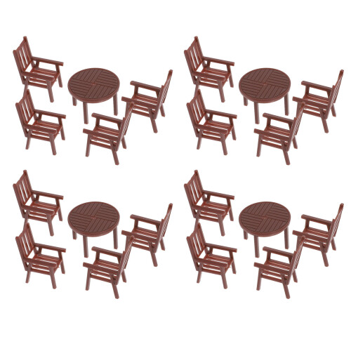4 Sets Mini Table Chair Set Model Living Room Accessory 1