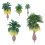 15Pcs Model Train Palm Trees For Tropical Landscape N Z Scale 10