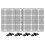 1 Set Aquarium Isolation Panel Lattice Plate 30x15cm Black 4 Pcs 11