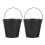 2Pcs Iron Ash Bucket For Grill Fireplace Charcoal Use 1