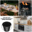 2Pcs Iron Ash Bucket For Grill Fireplace Charcoal Use 8
