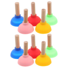10Pcs Mini Colorful Plunger Toy For Tricks And Prank Games
