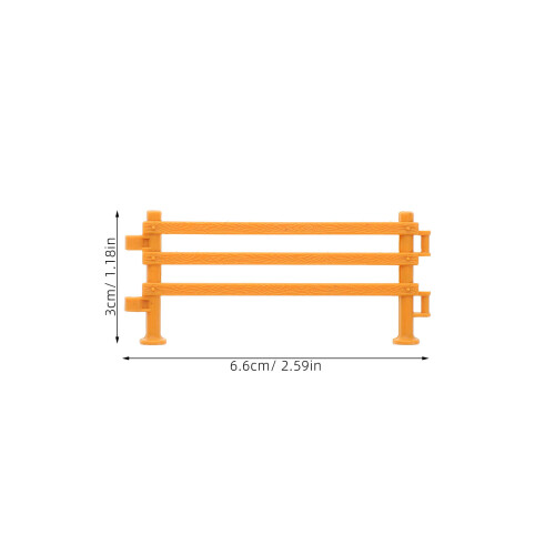 100 Recinzione Corral Con Cancelli E Gialla 9 Cm 1