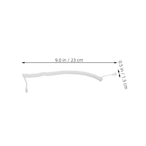 3Pcs Coiled Phone Cord For Landline Durable Telephone Cable 1