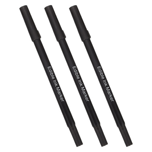 3Pcs Edible Baking Pens Double-Headed For Cake Decorating