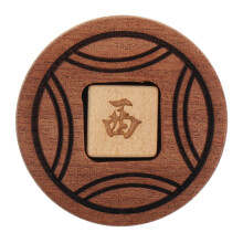 Wooden Mahjong Simple Shape Board Game Accessory For Home