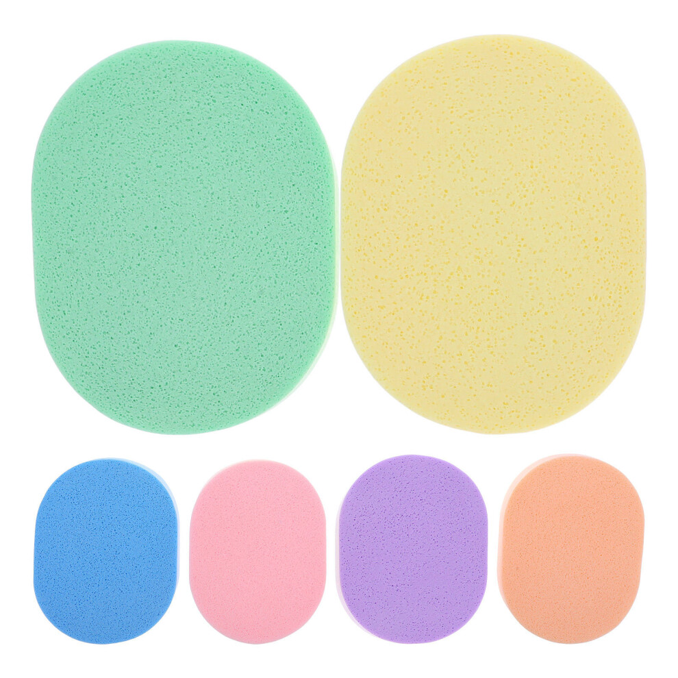 Ohphcall 6Pcs Facial Cleansing Sponges Reusable Exfoliating Pads Makeup Remover