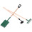 3Pcs Mini Gardener Tools Set Spade Rake Hoe For Kids 1